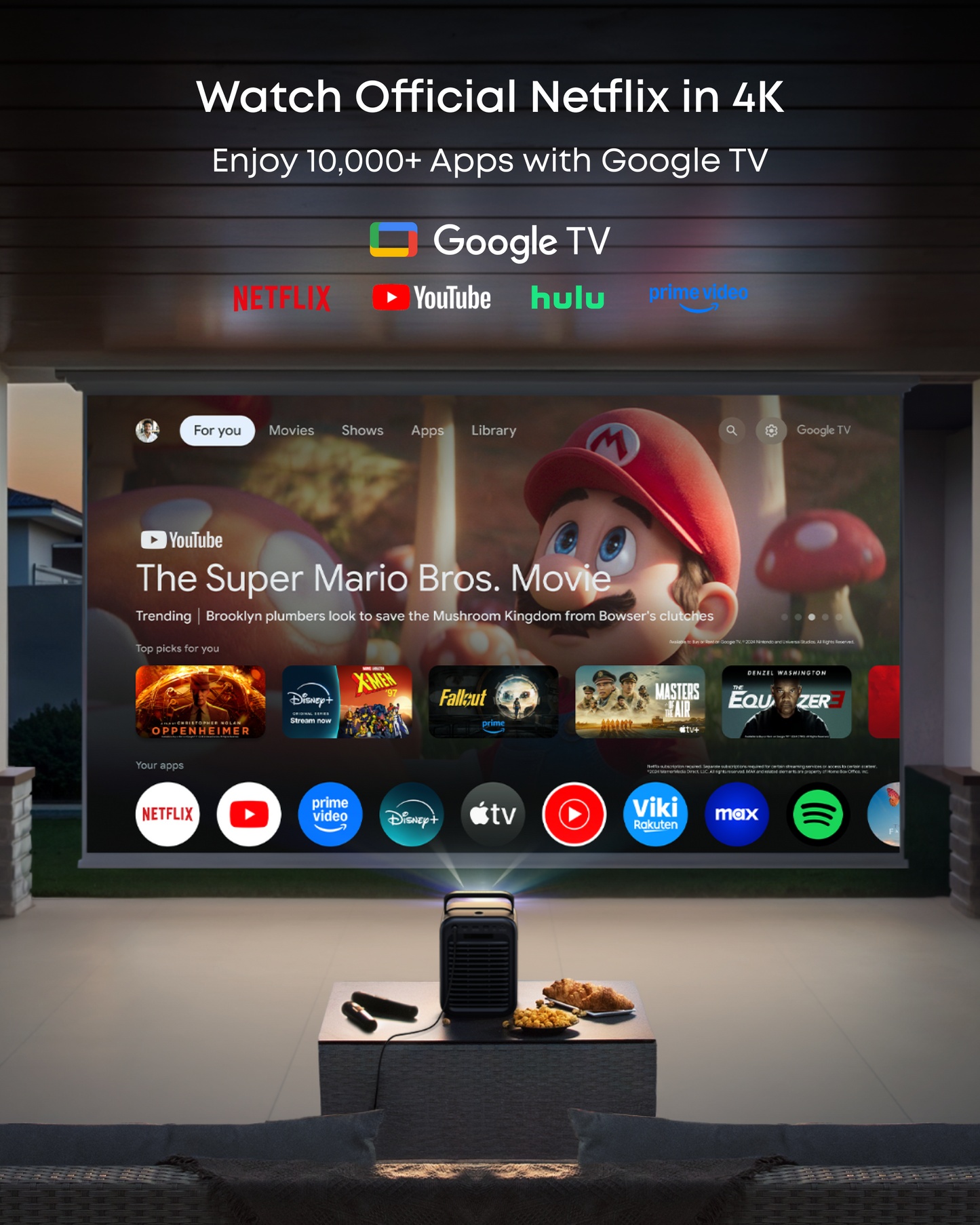 NEBULA X1 | 4K Triple Laser Projector with Dolby Audio