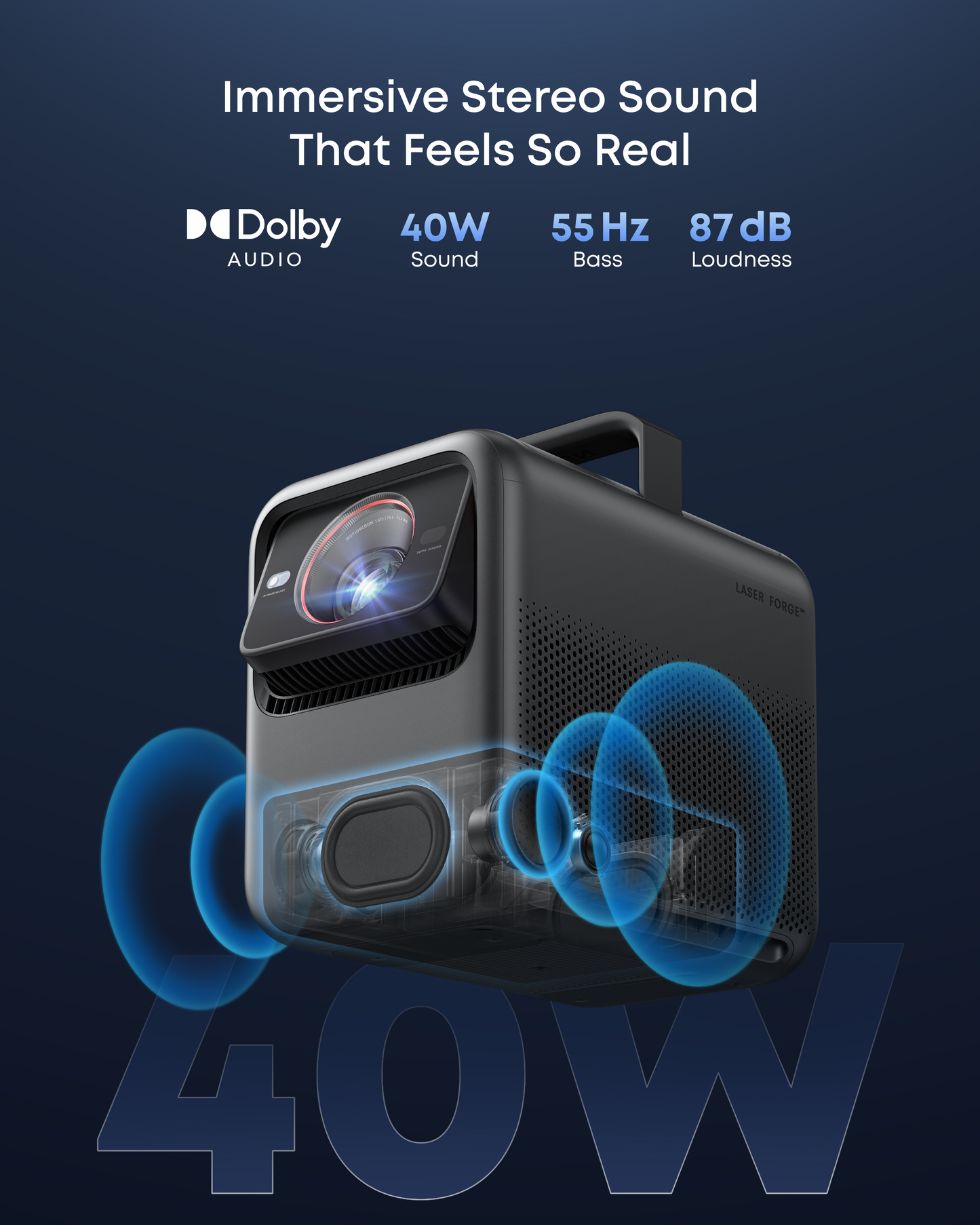 NEBULA X1 | 4K Triple Laser Projector with Dolby Audio