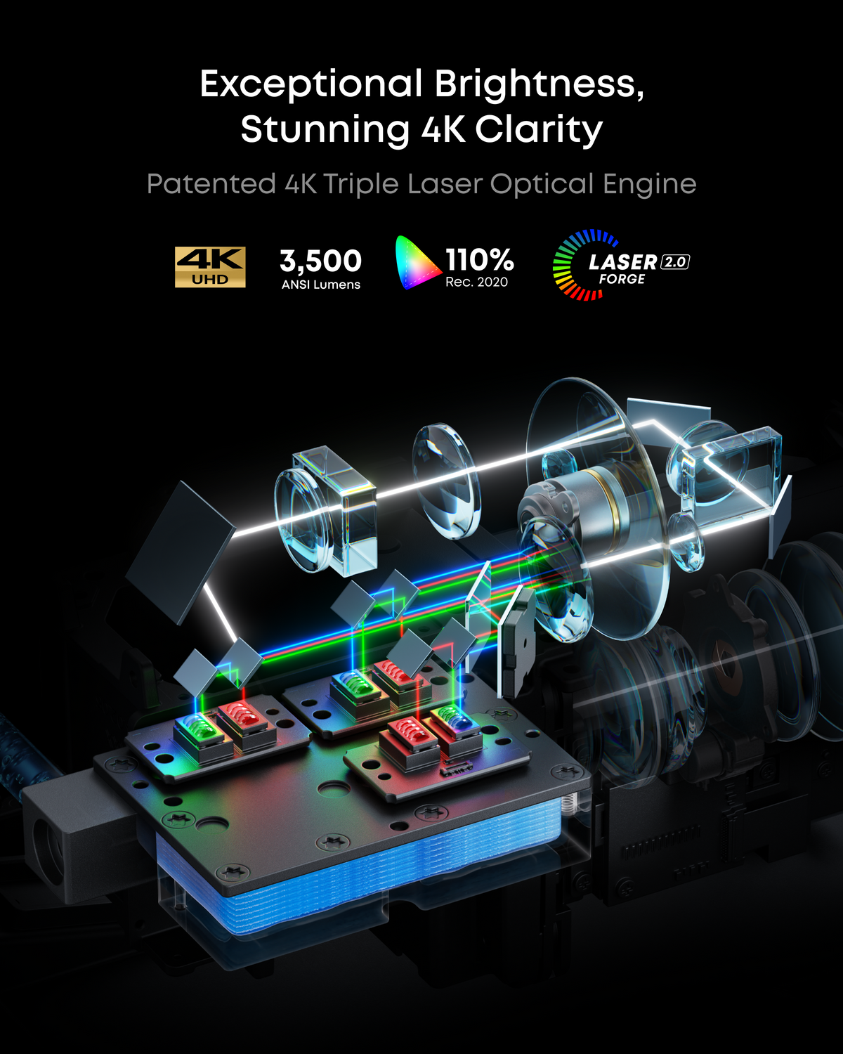 NEBULA X1 | 4K Triple Laser Projector with Dolby Audio